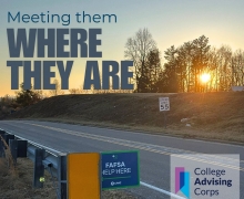 College Adviser Meets Students Where They Are