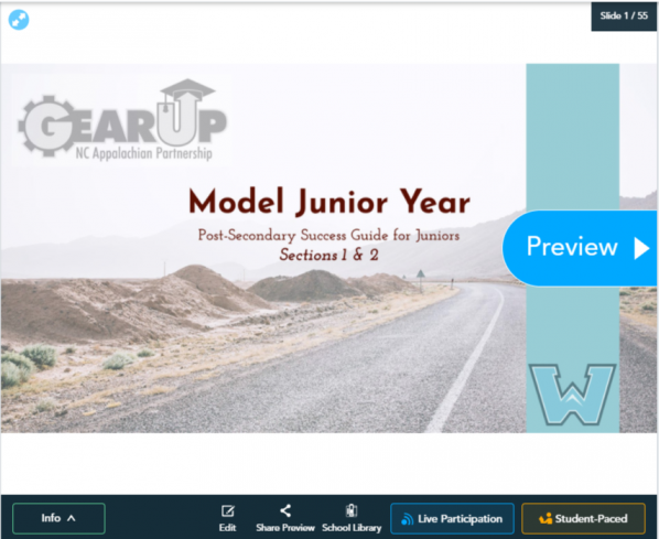 GEAR UP Model Junior Year slideshow