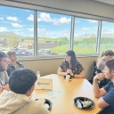 Students engage with local professionals during a Workforce Connection Breakfast in Ashe County. On Ramp Appalachia is the newest grant program administered by College Access Partnerships and strives to ease the pathway for students to pursue education at their local community colleges.