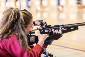 Trinity Robertson aims for higher when it comes to scoring in air rifle competitions and in her postsecondary goals. She and her JROTC rifle team at R-S Central High School in Rutherford, North Carolina, won the State Air Rifle Championship in 2021 and in 2022. Trinity will join the Army National Guard before heading to Appalachian State University in the fall.
